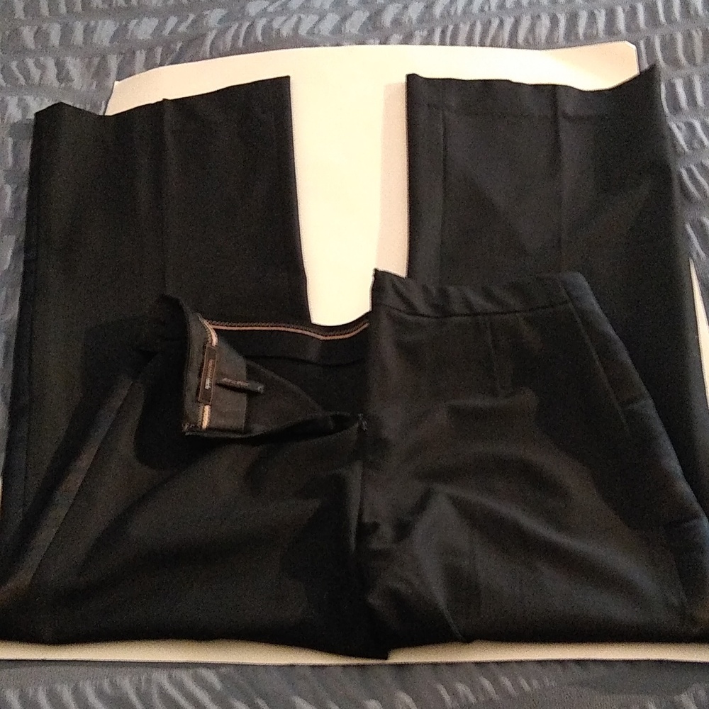 BCBG Max Azria black wide leg tuxedo pants size 4 - Picture 3 of 9